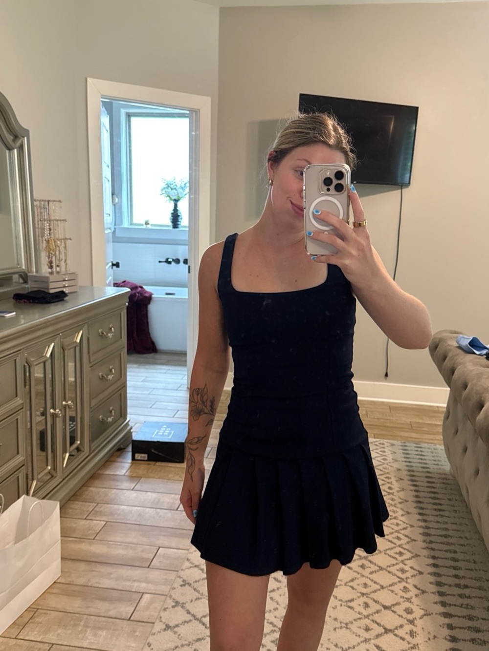 21 Saints Navy Dress